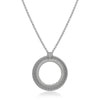 ALOR Large Open Circle Diamond Necklace 08-32-1065-11