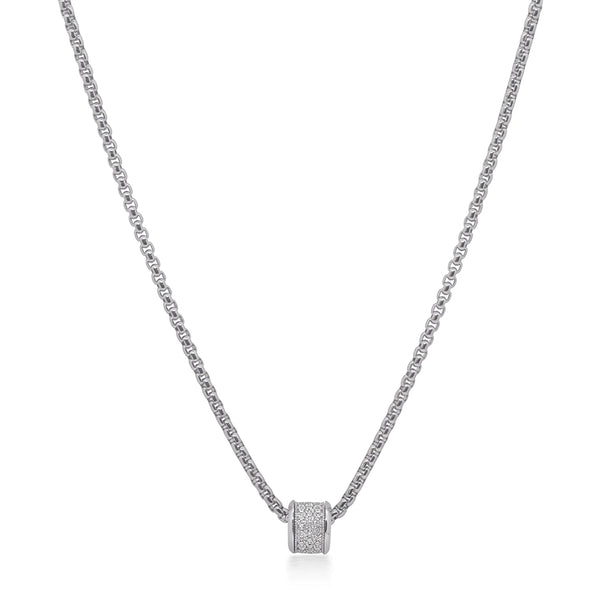 ALOR Classique 14K White Gold Diamond Necklace 08-32-3913-11