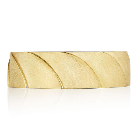 Tacori Geometric Crescent Satin Finish Wedding Band 146-7YS