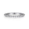 Gabriel & Co. 14K White Gold Single Prong Diamond Anniversary Band AN15746W44JJ