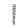 Gabriel & Co. 14K White Gold French Pave Diamond Wedding Band AN12085W44JJ