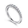 Gabriel & Co. 14K White Gold Graduating Diamond Anniversary Band AN15584W44JJ