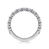 Gabriel & Co. 14K White Gold Single Prong Diamond Anniversary Band AN15748W44JJ