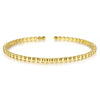Gabriel & Co. 14K Yellow Gold Beaded Cuff Bracelet BG4293-6Y4JJJ