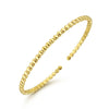 Gabriel & Co. 14K Yellow Gold Beaded Cuff Bracelet BG4293-6Y4JJJ