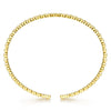 Gabriel & Co. 14K Yellow Gold Beaded Cuff Bracelet BG4293-6Y4JJJ