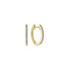 Gabriel 14K Yellow Gold Classic 15mm Pave Diamond Huggies EG11122Y45JJ