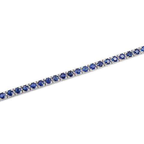 14K White Gold Sapphire Tennis Bracelet 1002572321