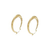 14K Yellow Gold Hoop Earrings, 34mm, 2.8mm, 3.3g