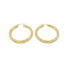 14K Yellow Gold Hoop Earrings, 43mm, 4.3g