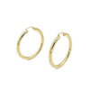 14K Yellow Gold Hoop Earrings, 43mm, 4.3g