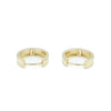 14K Yellow Gold Huggie Hoop Earrings, 2.2g