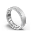 Tacori Bevel Edge 7mm Brushed Finish Diamond Wedding Band 1547WDBLG