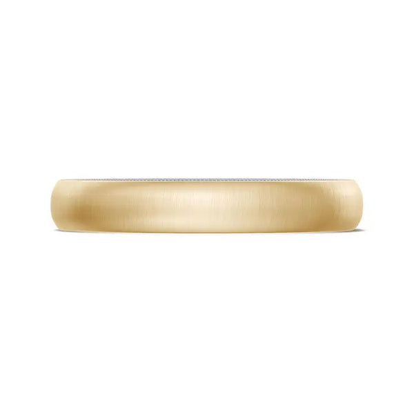 Tacori Classic Two-Tone Rounded Wedding Band in Satin Finish 15535YWSSM