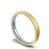 Tacori Classic Two-Tone Rounded Wedding Band in Satin Finish 15535YWSSM