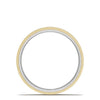 Tacori Classic Two-Tone Flat Wedding Band in Brushed Finish 15635YWBLG