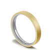 Tacori Classic Two-Tone Flat Wedding Band in Brushed Finish 15635YWBLG