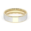 Tacori Classic Two-Tone Flat Brush Finish Wedding Band 166-6YWBSZB