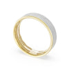 Tacori Classic Two-Tone Flat Brush Finish Wedding Band 166-6YWBSZB