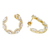 18K Yellow Gold Diamond Hoop Earrings, 1.77ctw, 7.12g