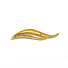 Estate 18K Yellow Gold Leaf Motif Pin / Brooch, 23.7gr