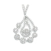 18K White Gold Diamond Pendant Necklace, 3.83g