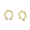 18K Yellow Gold Hoop Earrings, 21.5mm Diameter, 3.8gr