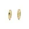 18K Yellow Gold Hoop Earrings, 21.5mm Diameter, 3.8gr