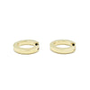 18K Yellow Gold Hoop Earrings, 21.5mm Diameter, 3.8gr