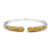 18K White Gold Natural Color Diamond Bangle Bracelet