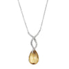 Alfieri & St. John Diamond Citrine Necklace