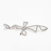 18K White Gold Diamond Cross Pendant Necklace BF2100