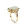 14K Yellow Gold Diamond and Opal Ring, 5.0g