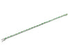 14K White Gold Diamond and Tsavorite Garnet Gemstone Tennis Bracelet