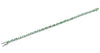 14K White Gold Diamond and Tsavorite Garnet Gemstone Tennis Bracelet