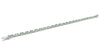 14K White Gold Diamond and Tsavorite Garnet Gemstone Tennis Bracelet