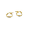 14K Yellow Gold Small Huggie Hoop Earrings, 1.1g