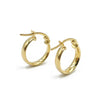 14K Yellow Gold Small Hoop Earrings, 1.1g