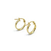 14K Yellow Gold Small Huggie Hoop Earrings, 1.1g