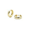 14K Yellow Gold Huggie Hoop Earrings, 2.0g