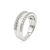 Ladies 14K White Gold 1/2 Way Diamond Ring