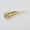 18K Yellow &amp; White Gold Diamond Floral Vase Boutonniere Brooch