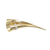 18K Yellow &amp; White Gold Diamond Floral Vase Boutonniere Brooch