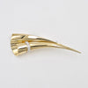 18K Yellow &amp; White Gold Diamond Floral Vase Boutonniere Brooch