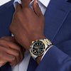 Movado Series 800 Steel & Yellow Gold PVD Quartz Chronograph Men's Watch 2600146