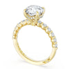 Tacori Sculpted Crescent Round Diamond Engagement Ring 266625RD9