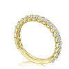 Tacori Sculpted Crescent Round Diamond Wedding Band 266634B34Y