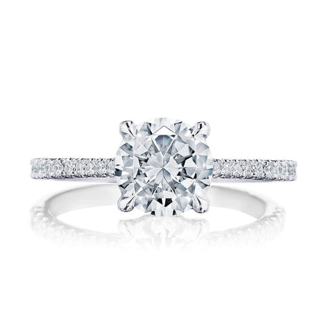 Tacori Round Center Diamond Engagement Ring 2671RD8