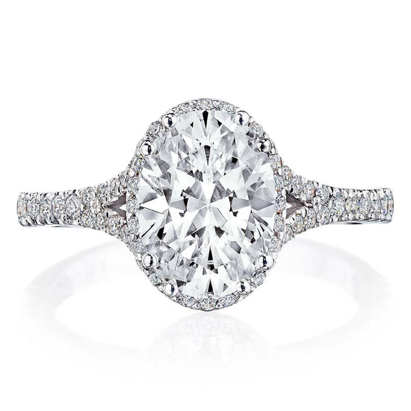 Tacori Dantela 1/2 Way Solid Bottom Diamond Engagement Ring 2672OV85X65W