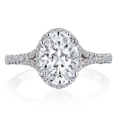 Tacori Dantela 1/2 Way Solid Bottom Diamond Engagement Ring 2672OV85X65W